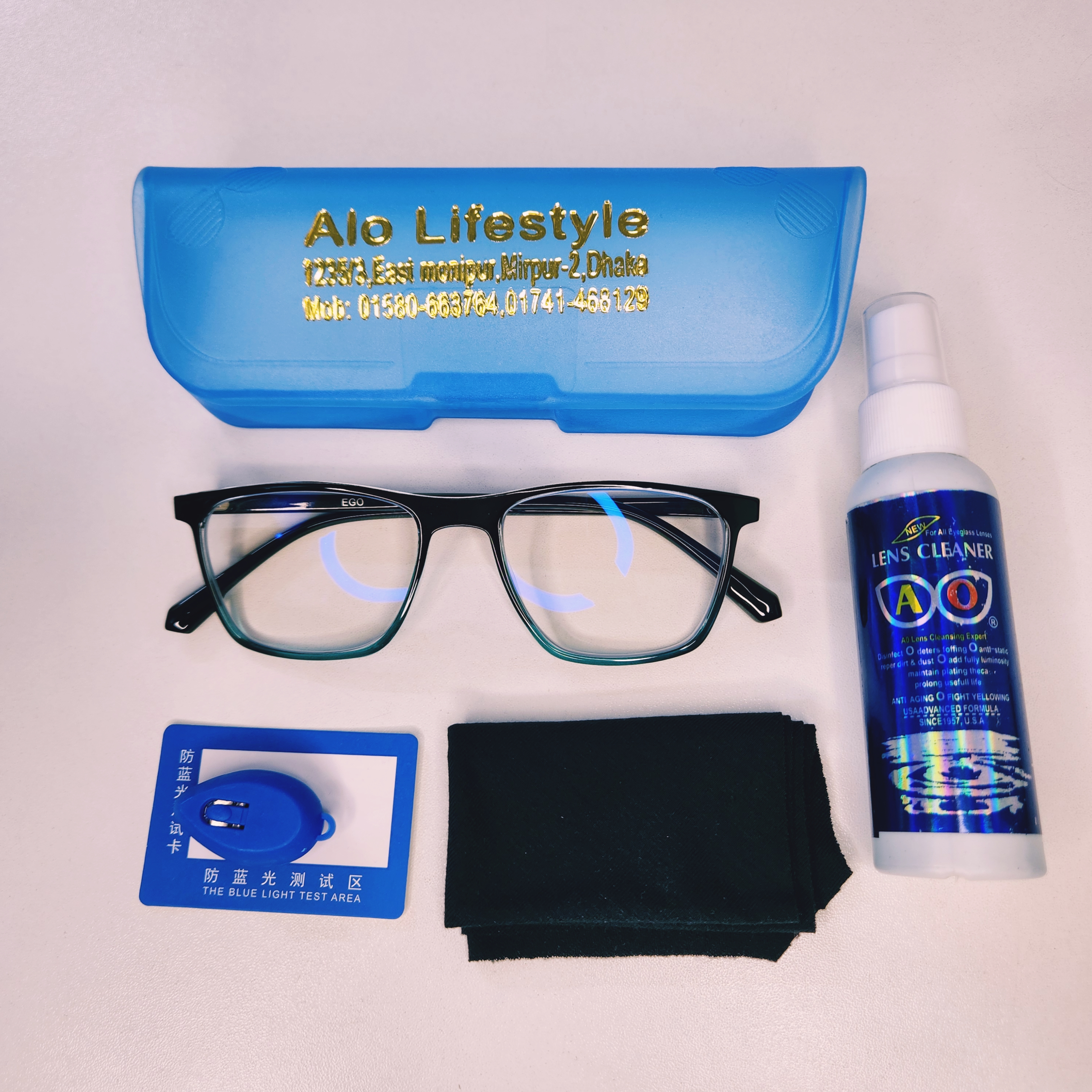 Photosun blue cut glass ps04